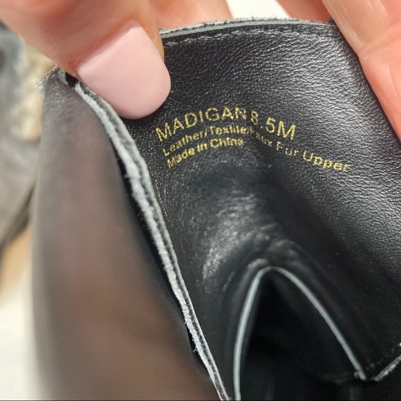 New! Botkier Madigan Suede Fur Lace Up Gray Boot 8.5 - Picture 9 of 13